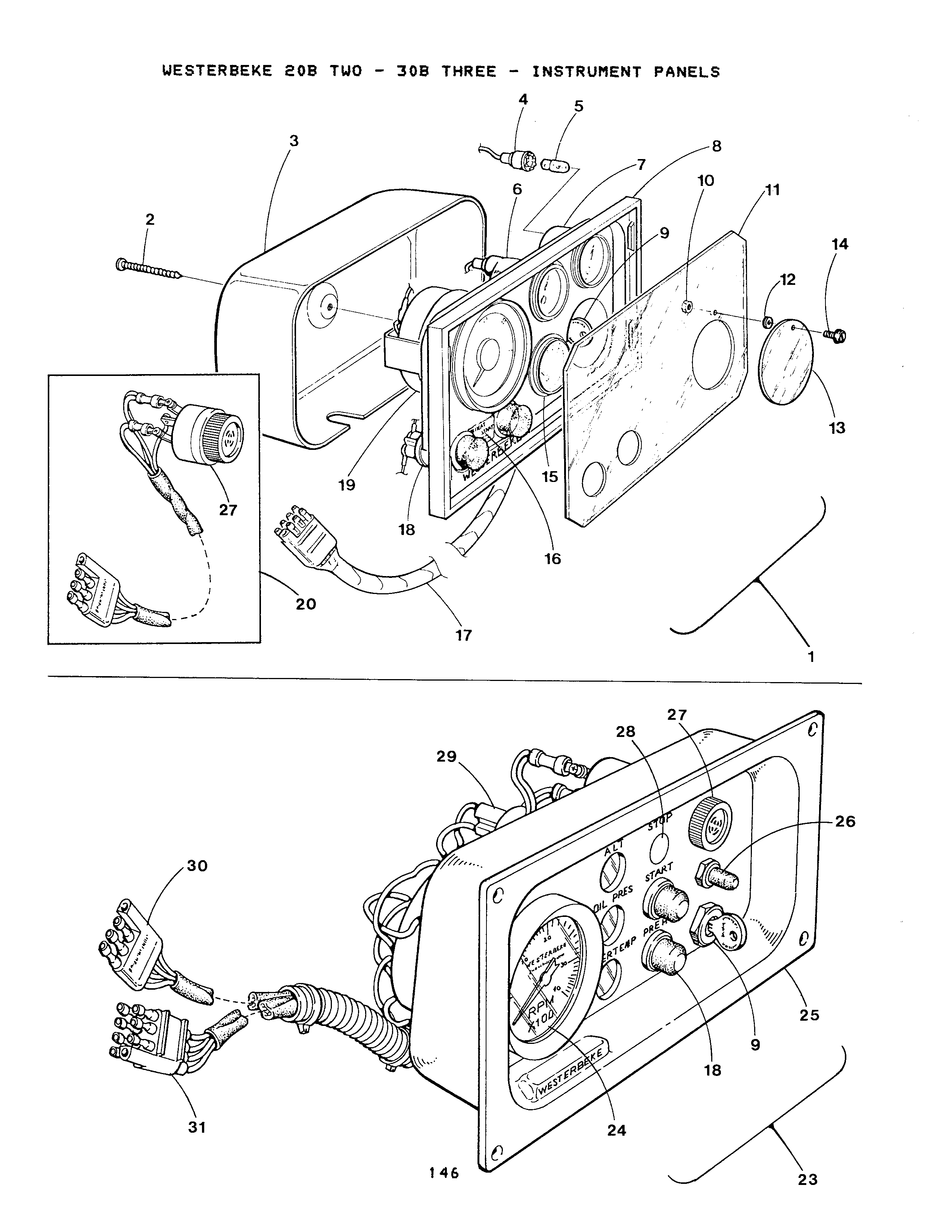 westerbeke generator parts diagram