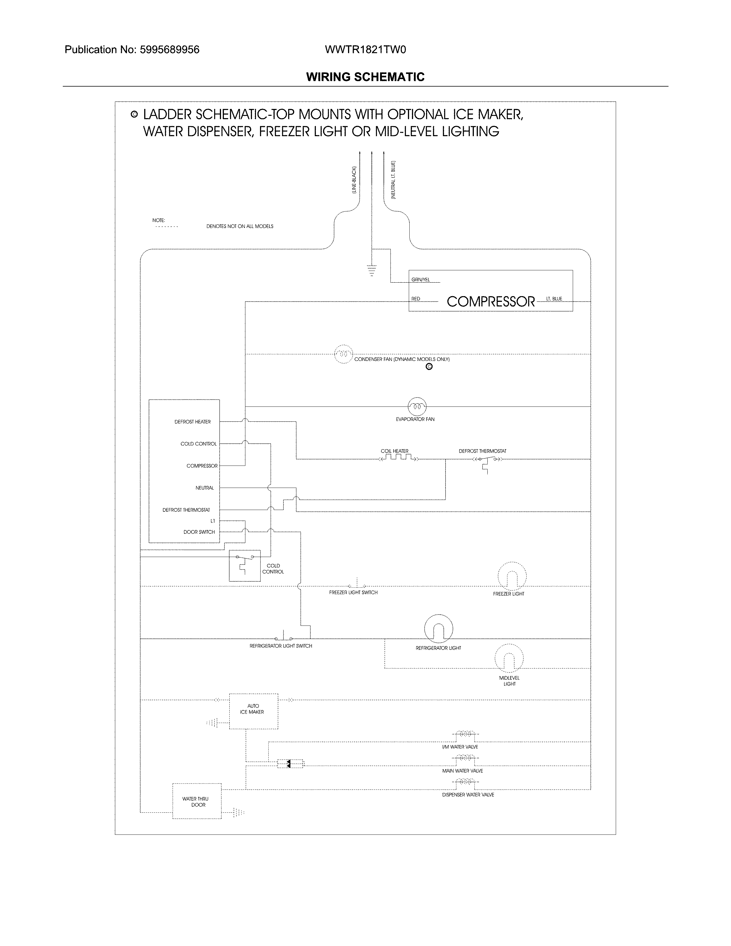 westinghouse mrt12crey-1 refrigerater wiring diagram