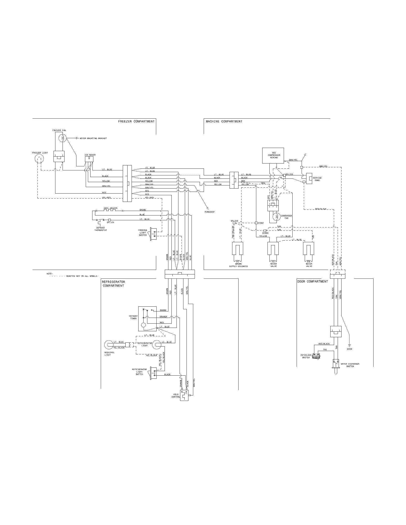westinghouse mrt12crey-1 refrigerator wiring diagram