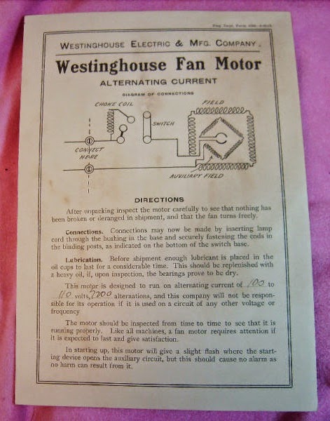 westinghouse vintage fan reostate wiring diagram