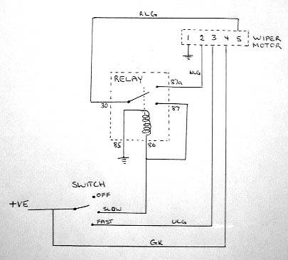 wexco wiper motor wiring diagram