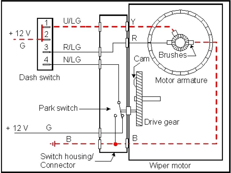 wexco wiper motor wiring diagram