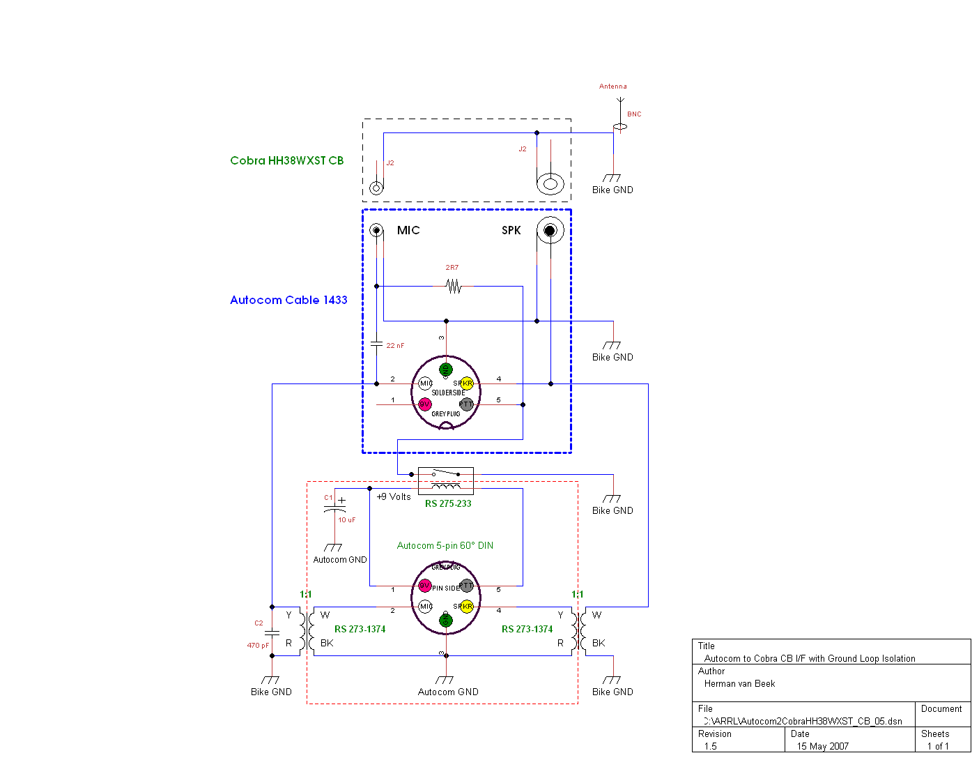whats the wiring diagram for a cobra hg m77 cb mic