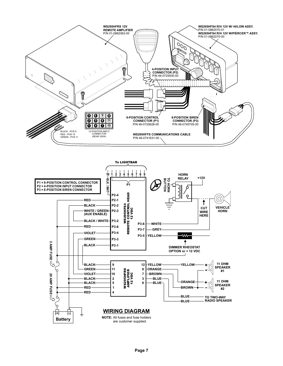 whelen 295 wiring diagram