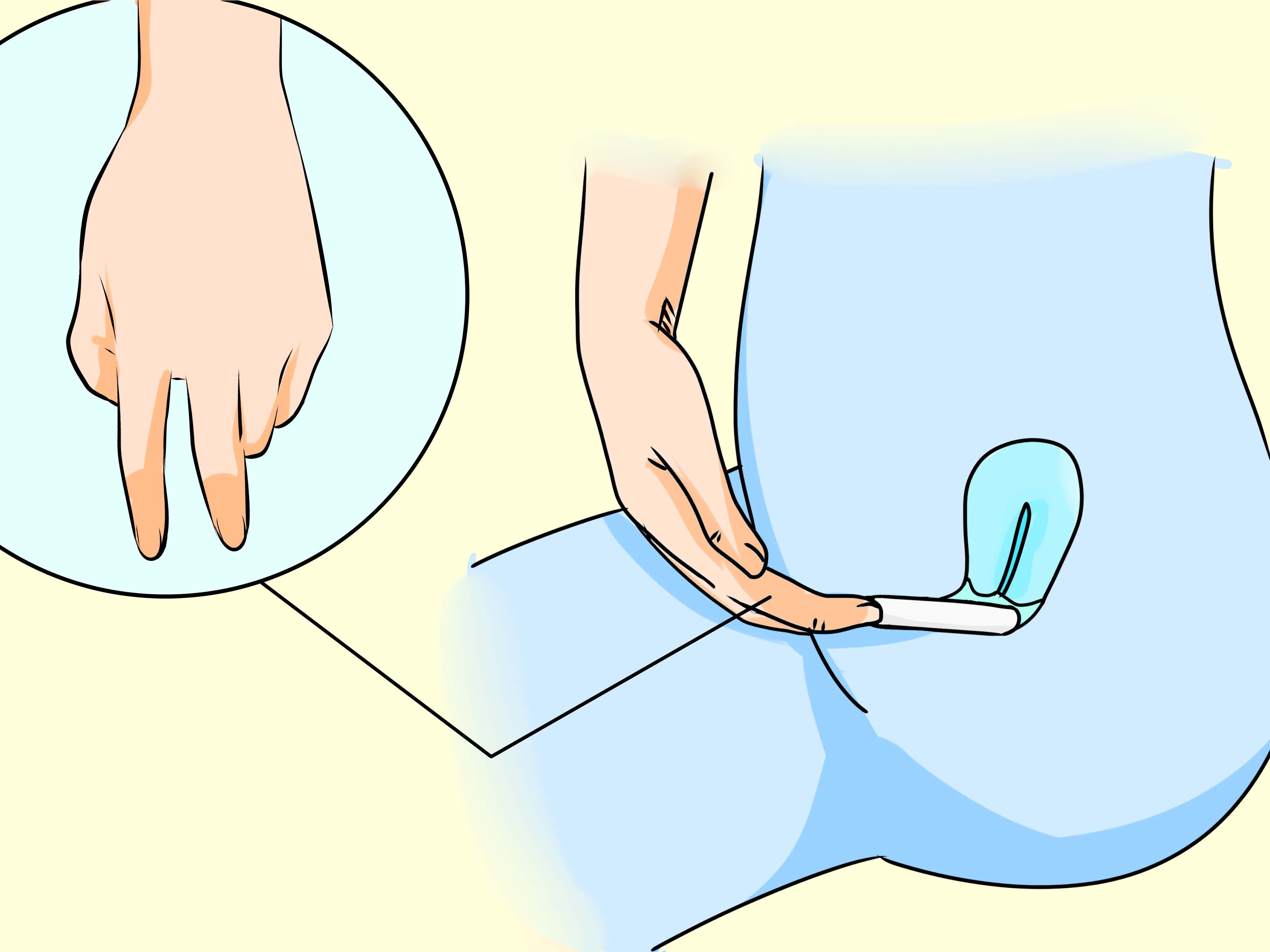 where to insert a tampon diagram