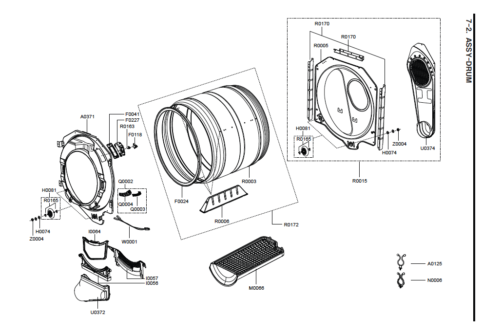 whirlpool cabrio dryer belt diagram