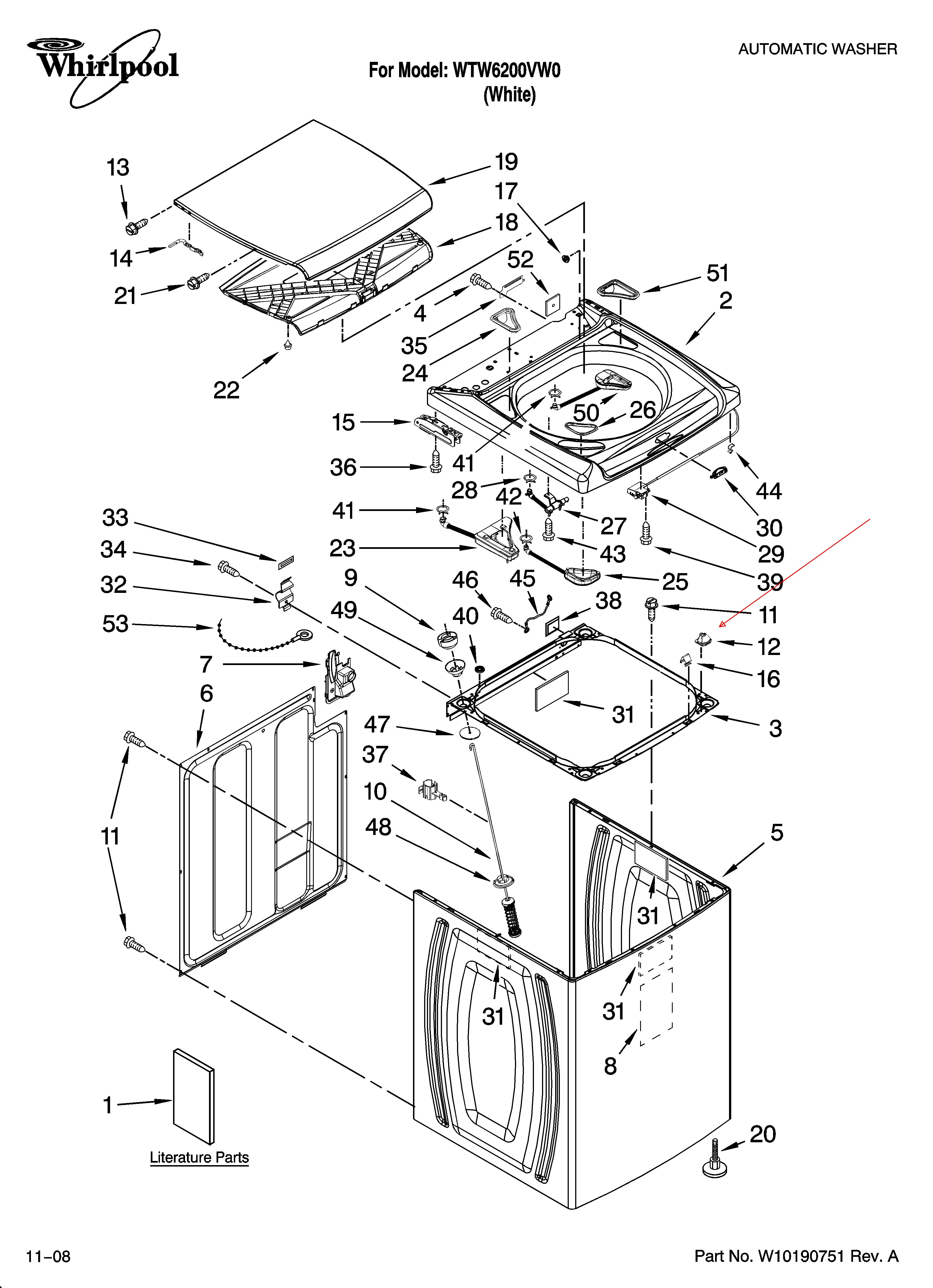 whirlpool cabrio dryer diagram