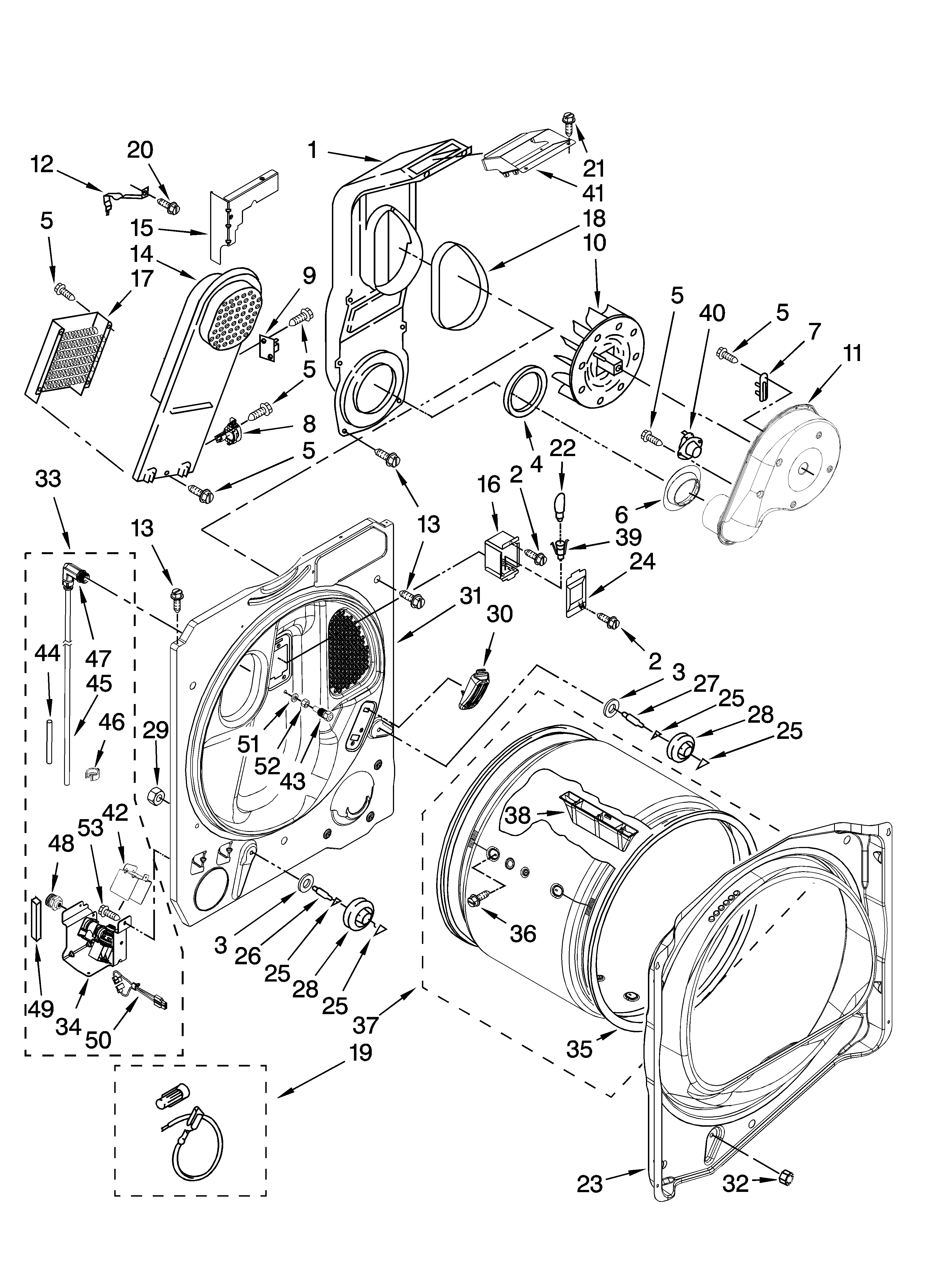 whirlpool cabrio dryer parts diagram