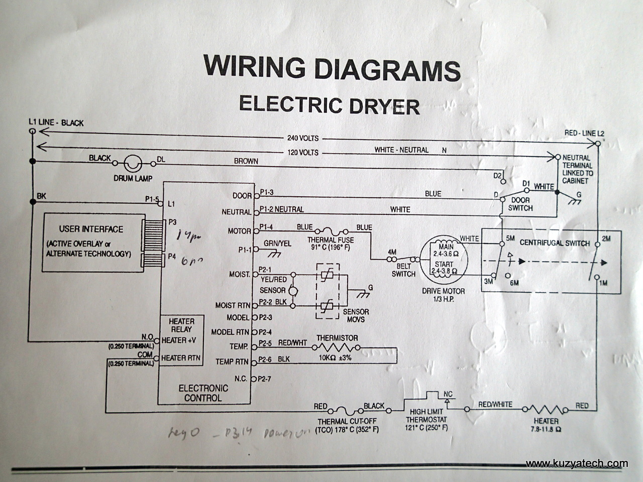 whirlpool cabrio dryer wiring diagram