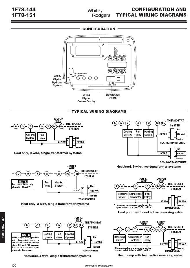 white rodgers 1f78 wiring diagram