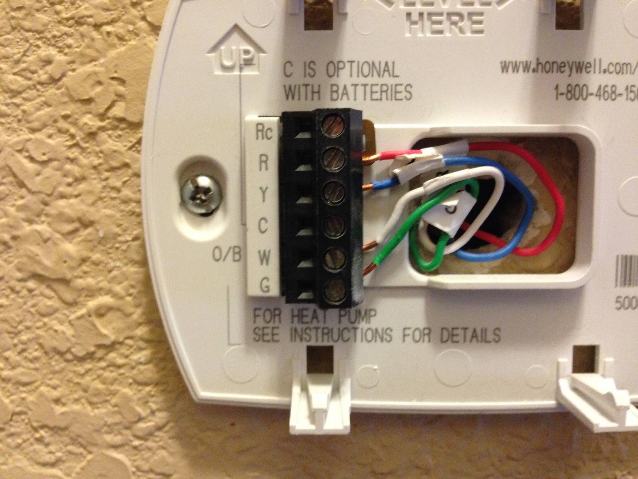 wifi thermostat alternate wiring