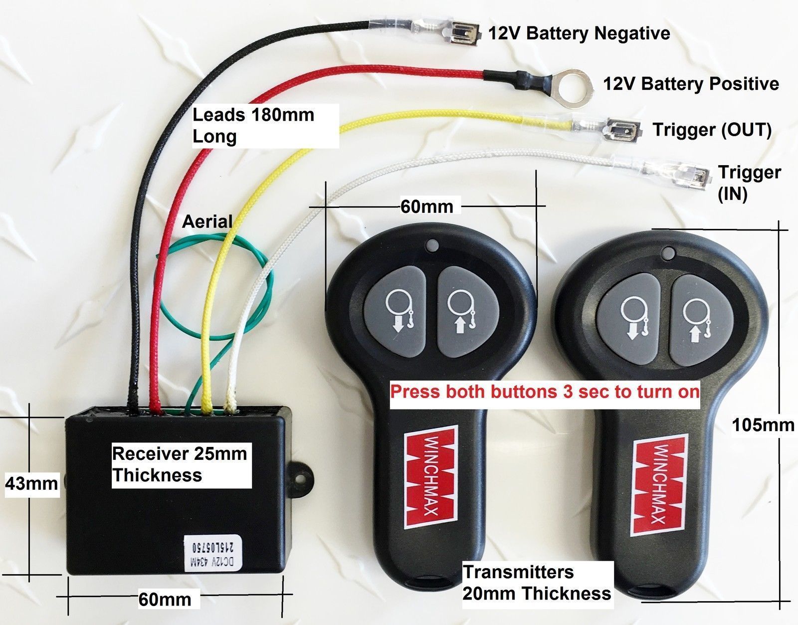 winch wireless remote control wiring diagram