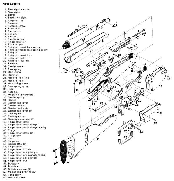 winchester 1873 parts diagram