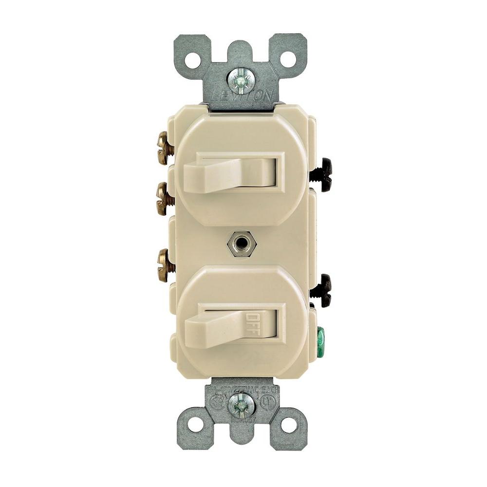 wiring a leviton combination two switch