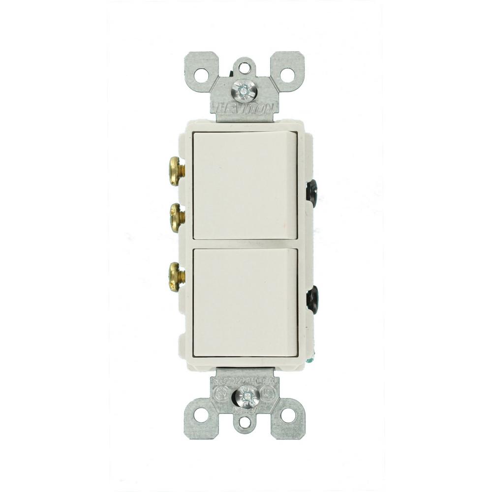 wiring a leviton combination two switch