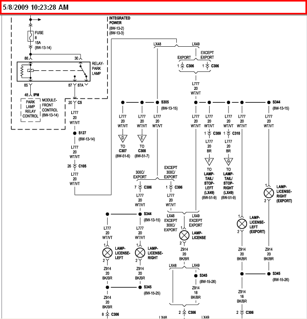 wiring diagram 07 5.7l chrysler 300c