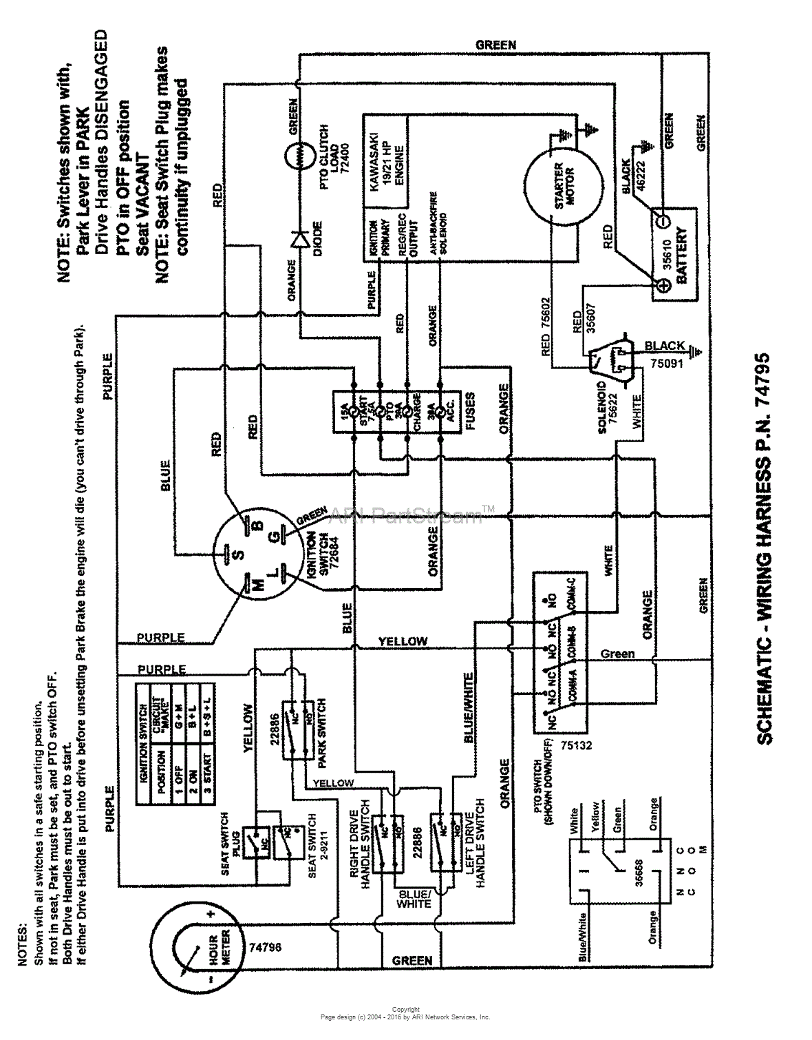 wiring diagram 16.5 hp twin white riding mower