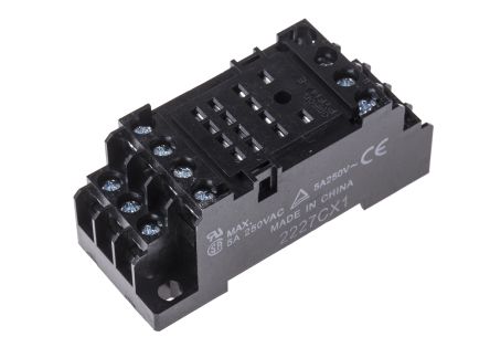 wiring diagram 2-m4x10 din rail relay socket