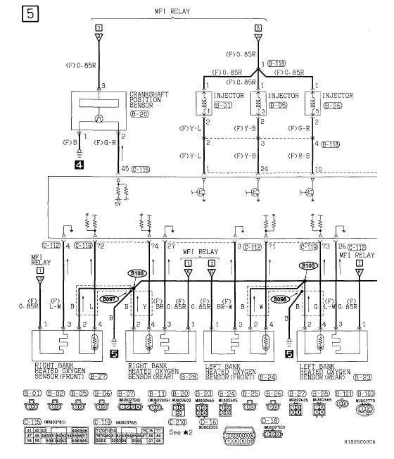 wiring diagram 2001 sebring fuse #5