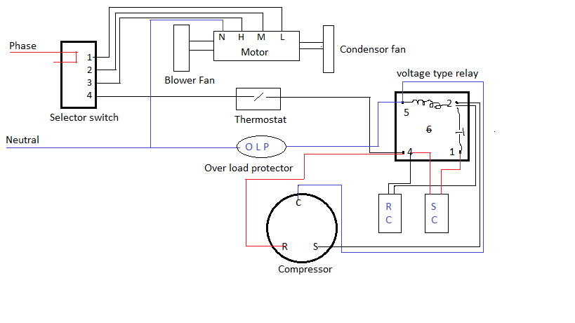 wiring diagram 230v single phase air conditioner with 2 stages of electric heat