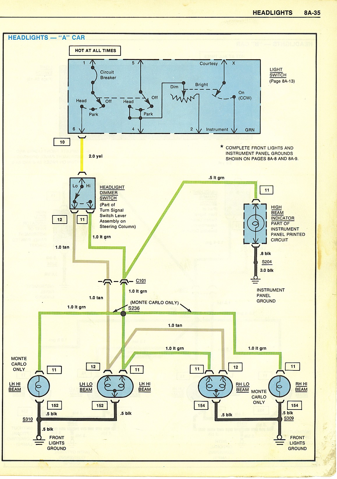 wiring diagram 2b1 halogen headlight