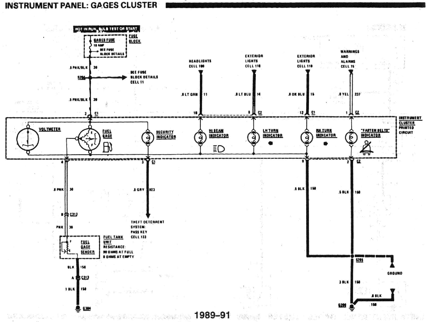 wiring diagram 94 camaro z28 fuel gauge sending unit in tank