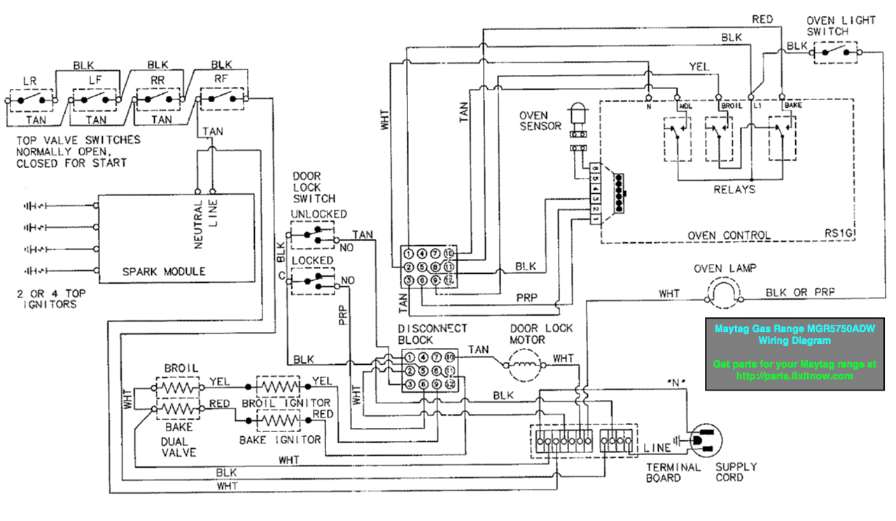 wiring diagram admiral fridge