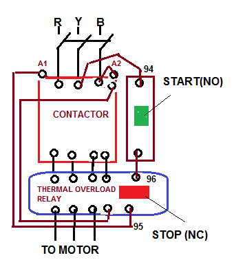 wiring diagram contactor with momentary start stop pdf