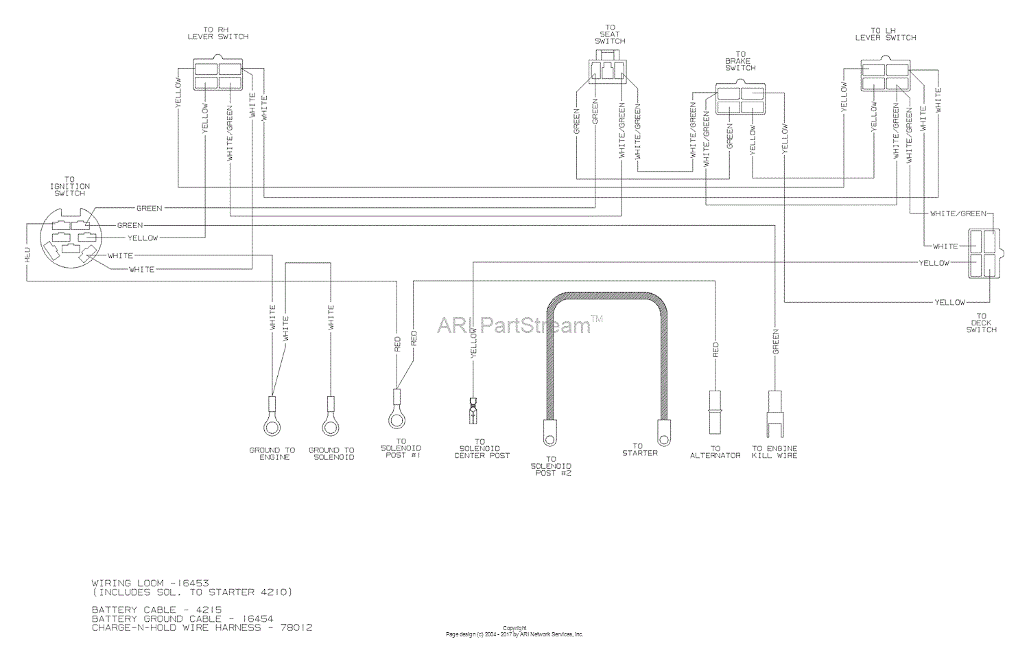 wiring diagram dixon ztr mower