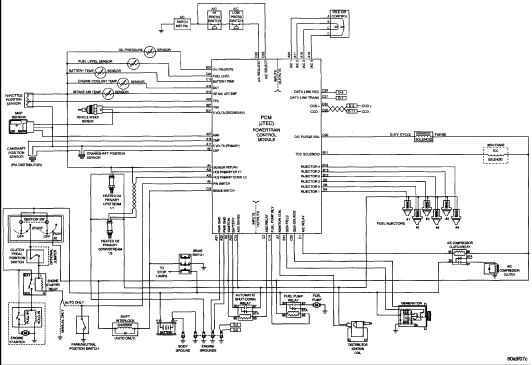 wiring diagram engine control module 1995 jeep wrangler mur400