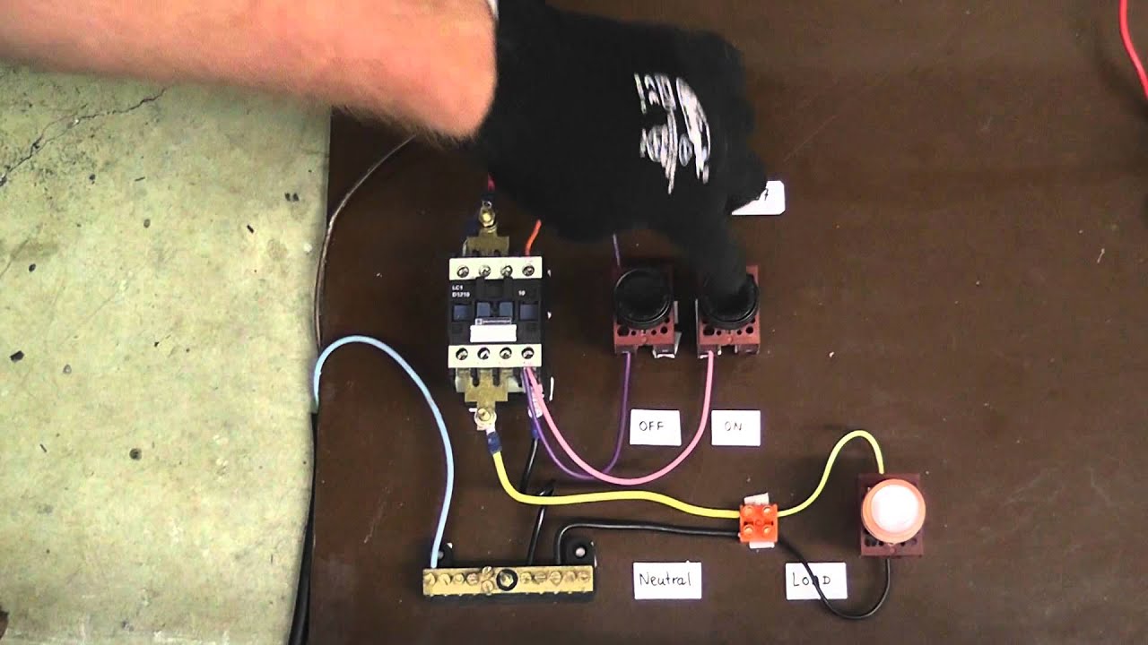 wiring diagram fir a starter cintrolling a 480v motor with 120v start/stop button