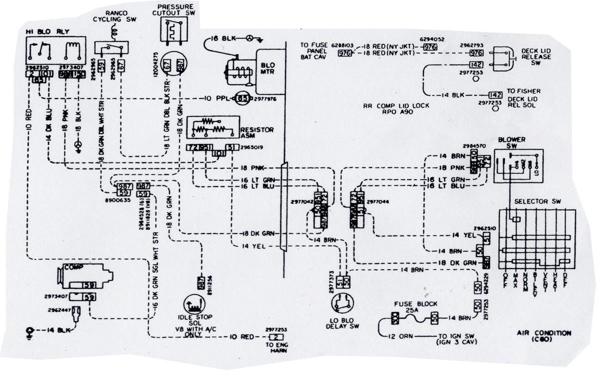 Wiring Diagram For 1976 El Camino A/c Compressor