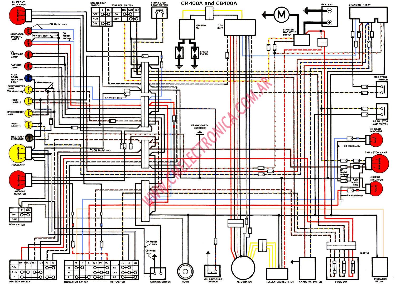 wiring diagram for 1981 honda cm400 custom