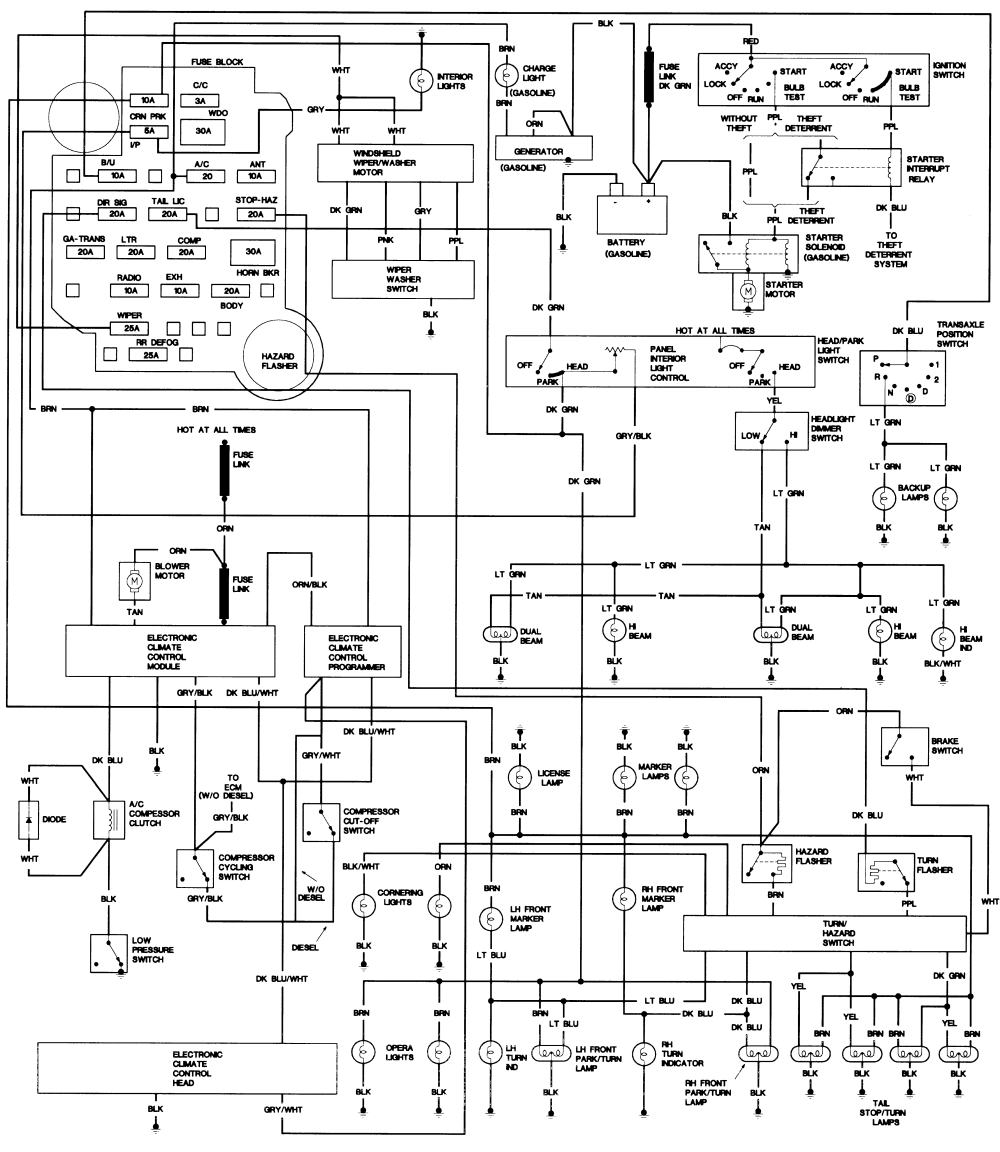 wiring diagram for 1988 cadillac allante