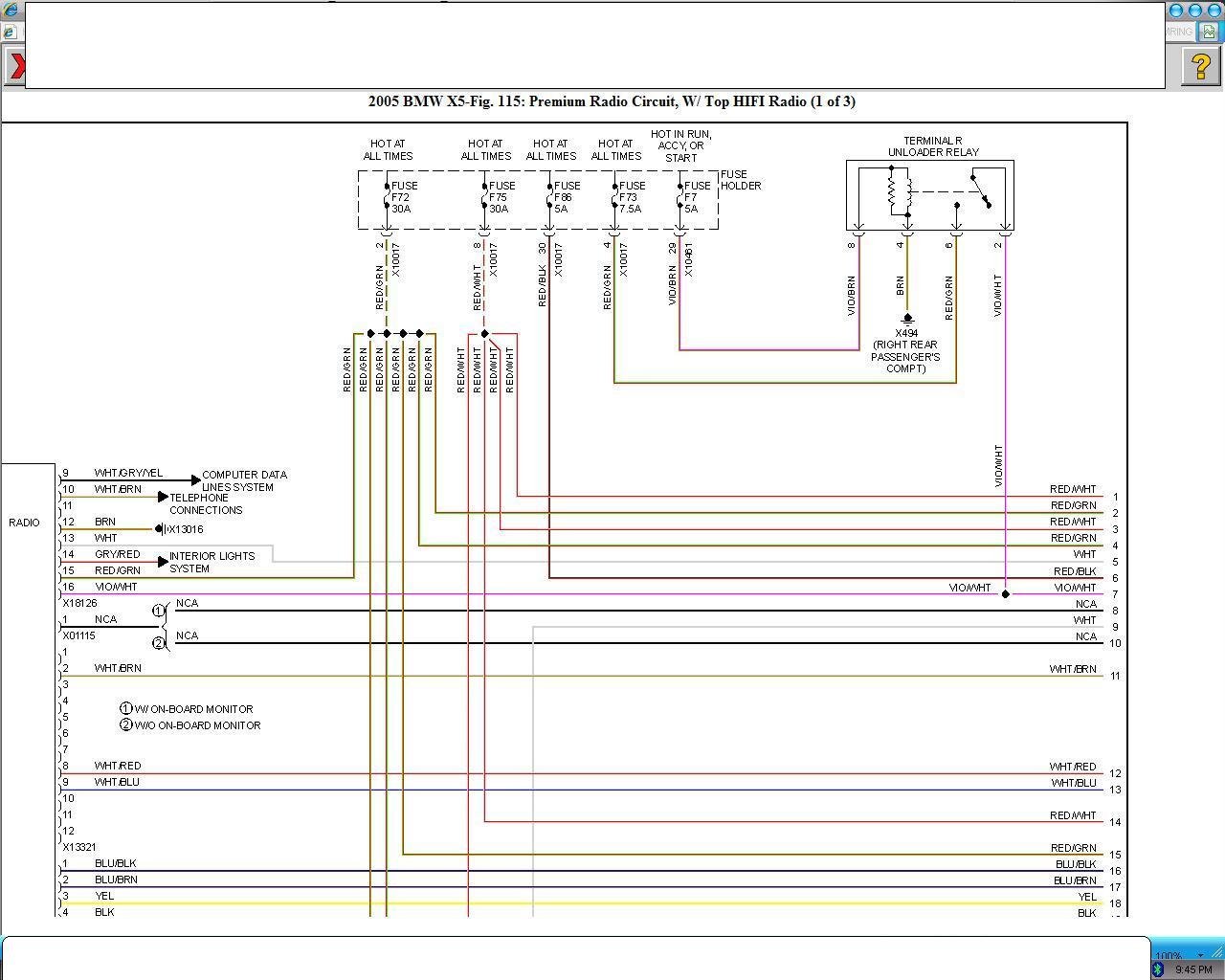 wiring diagram for 2005 bmw 545i headlight