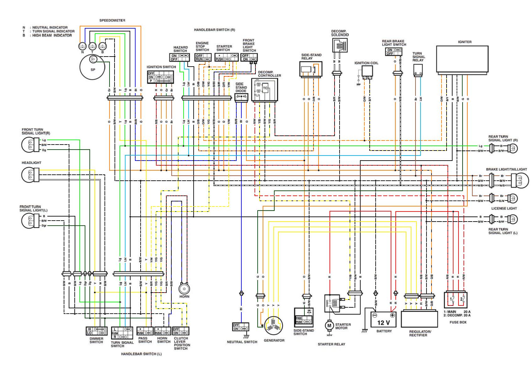 Suzuki Boulevard C50 Wiring Diagram