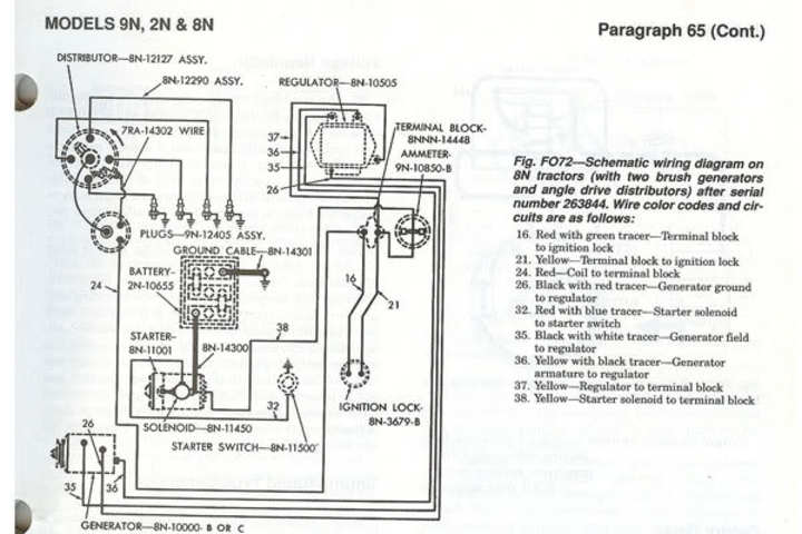 wiring diagram for 6v tractor voltage regulator positive ground solenoid start