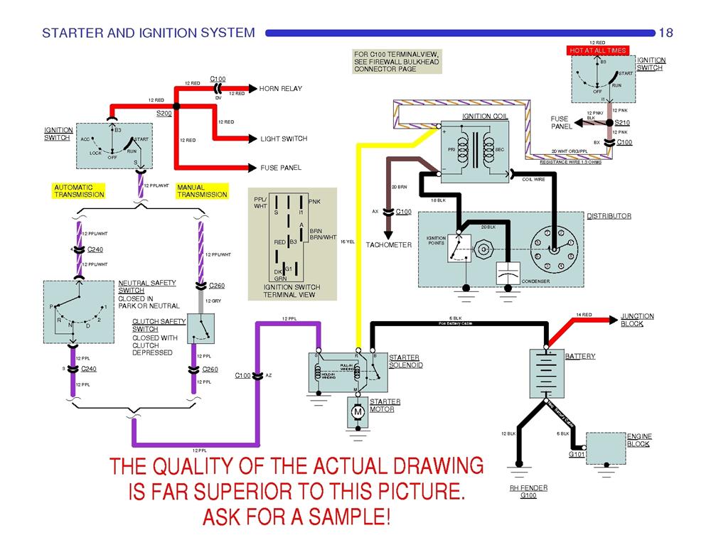 wiring diagram for 94 camaro 5.7 ignition switch to coil