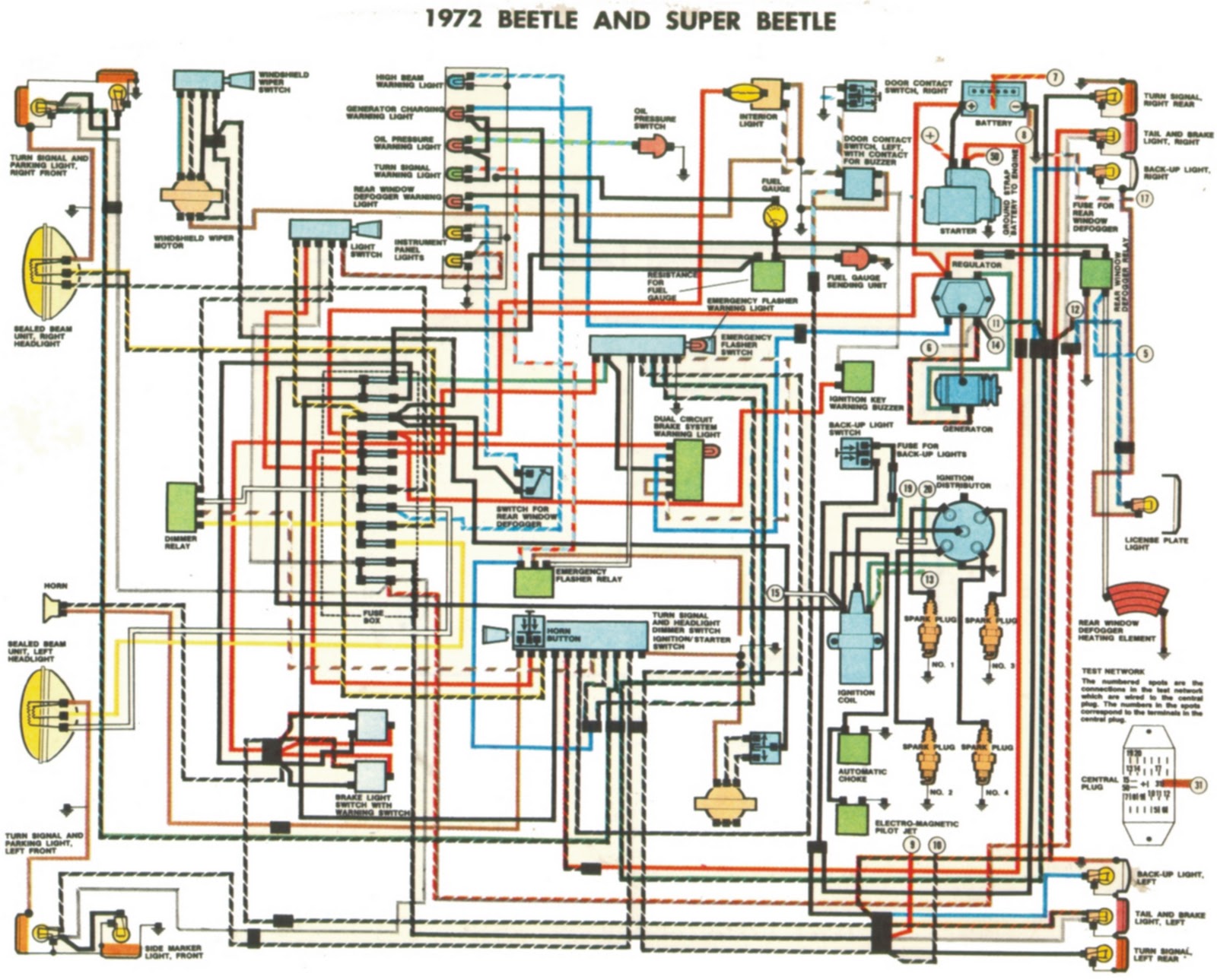 wiring diagram for a 1977 vw superbeetle