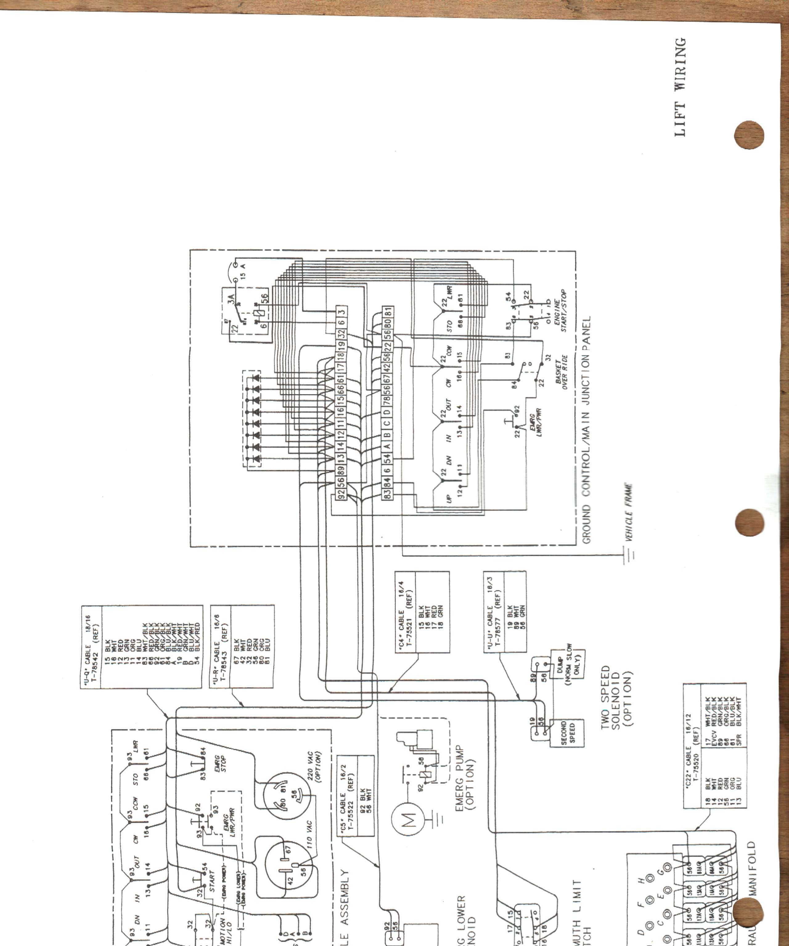 wiring diagram for a 1987 ford f600 30 foot boom truck