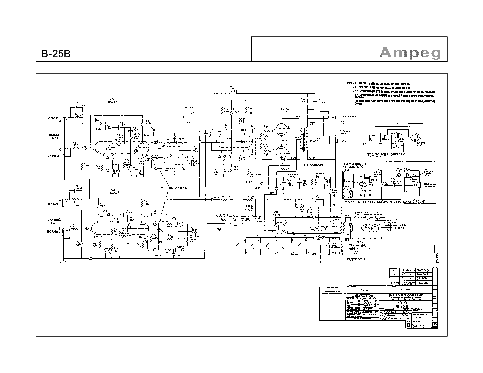 wiring diagram for a 6x10 ampeg bass cabinet