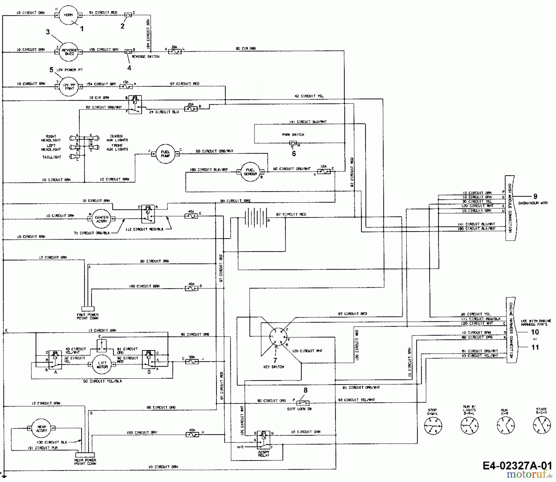 wiring diagram for a cub cadet rzt 50