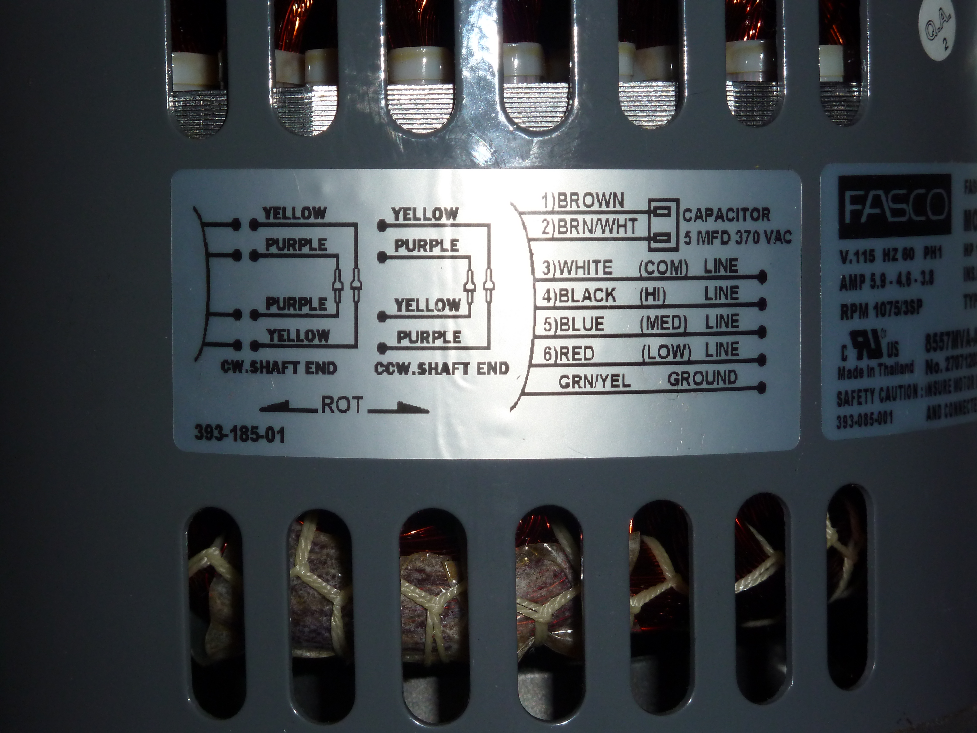 wiring diagram for ac fan motor d908