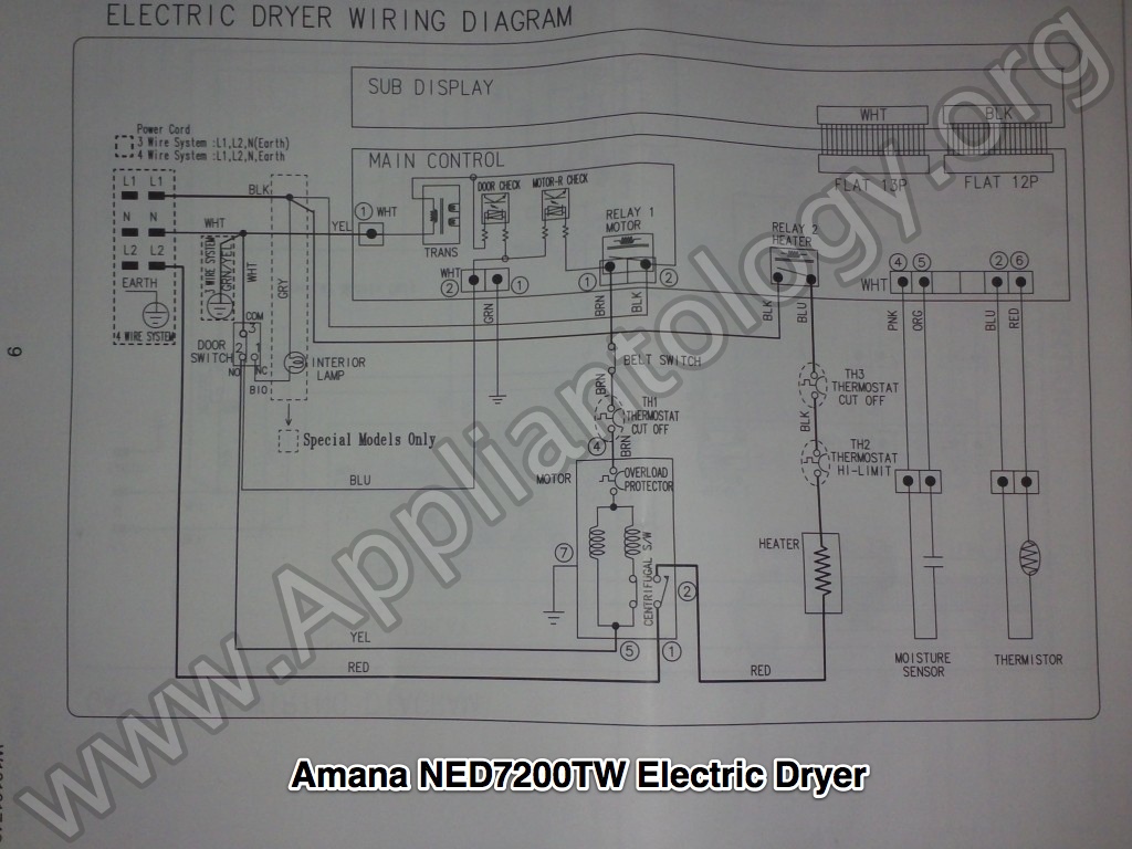 wiring diagram for amana gas dryer model number ngd5100tq0
