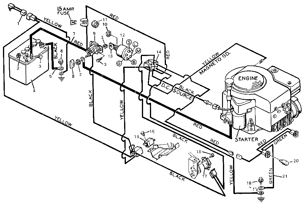 wiring diagram for an intek v-twin 20 horsepower motor