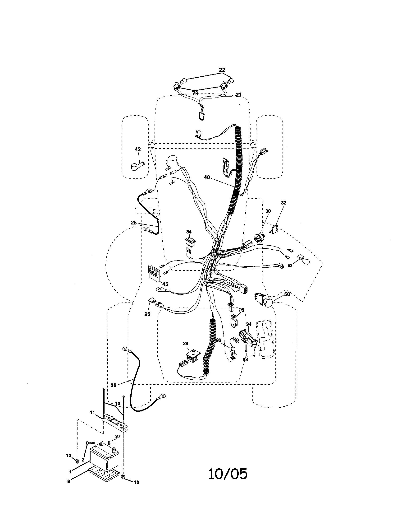 wiring diagram for brake line for starting a cub cadet ltx1040