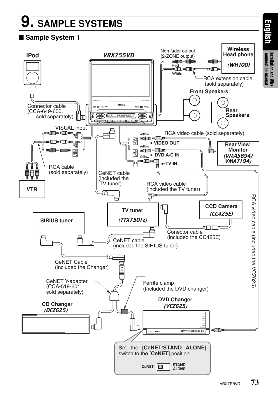 wiring diagram for clarion vrx486vd