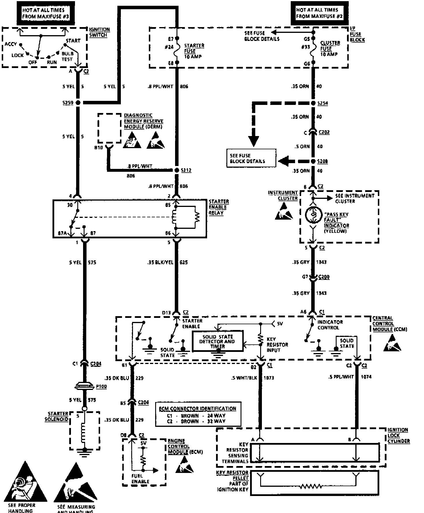 wiring diagram for cooling fan circuit on a 98 sls