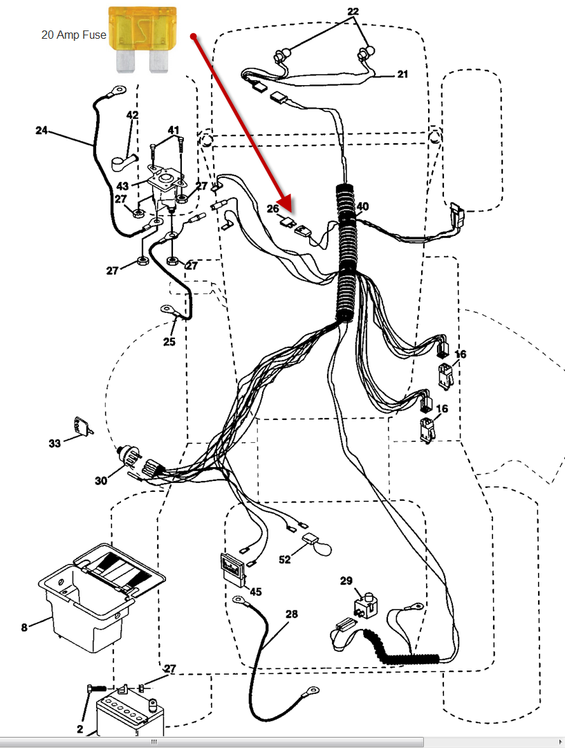 wiring diagram for craftsman lt1000