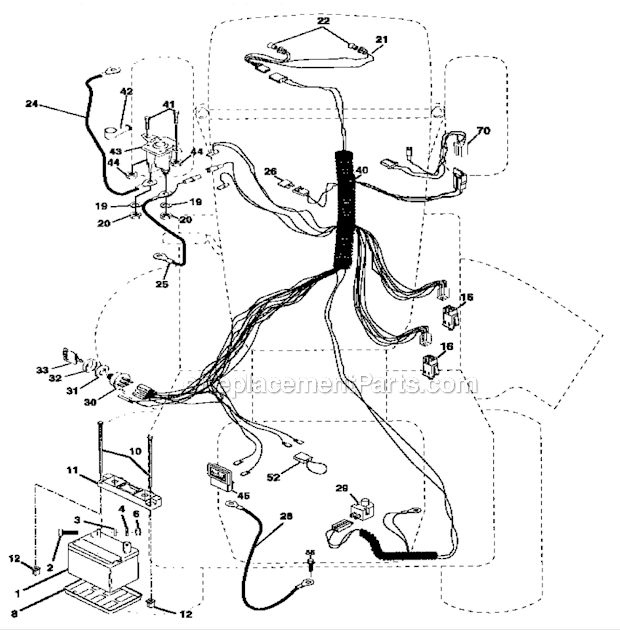 wiring diagram for craftsman lt1000